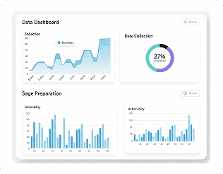 Portfolio monitoring dashboard with data charts and analytics tools.