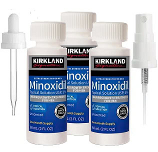 Kirkland მინოქსიდილი 5% 3 ფლაკონი