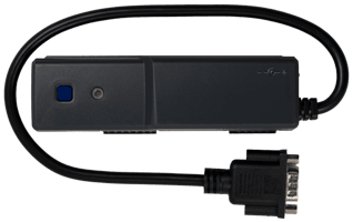 PTL-RS232-Black: moduł do podłączania skanerów, czytników RFID, wag lub innych urządzeń za pośrednictwem interfejsu RS232.