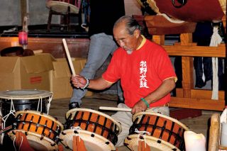 北アルプス奉納太鼓