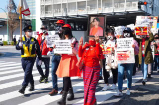 Protester's March