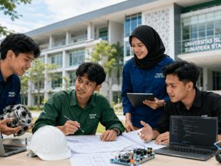 Universitas Islam Sumatera Utara atau UISU melalui Fakultas Teknik UISU menawarkan pilihan program studi teknik mesin, teknik sipil, teknik elektro, dan teknik informatika untuk mencetak lulusan unggul, profesional, dan berdaya saing.