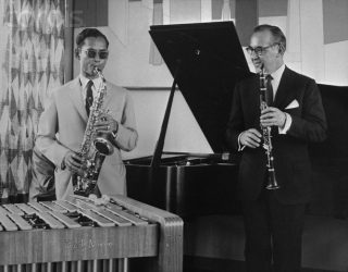 His Majesty King Bhumibol Adulyadej and Benny Goodman in New York 1960