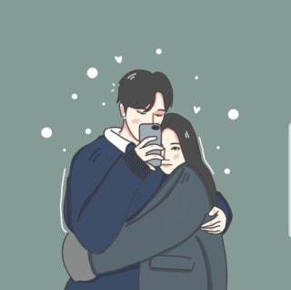 خلفيات حضن انمي رومانسي.