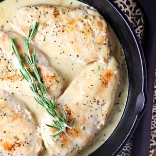 Chicken with Rosemary Butter Sauce