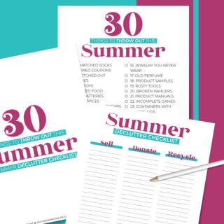 summer declutter