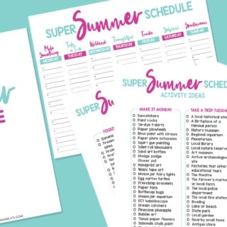 Summer Schedule