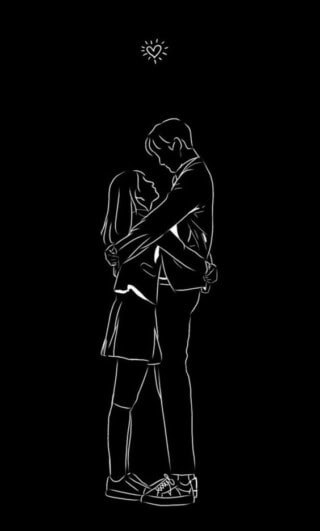 خلفيات حضن انمي رومانسي.