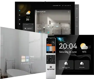 Syncrow smart home screens.