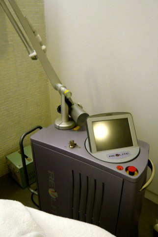 If only it could blast away fat too. The Revlite Plus Laser machine