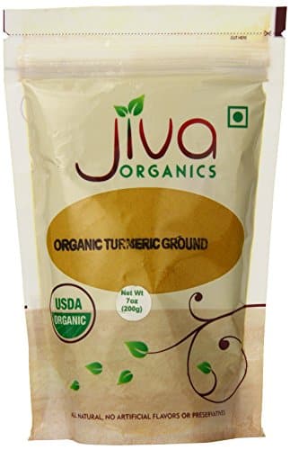 Jiva Organics USDA Organic Turmeric Powder (Curcumin), 7 Ounce