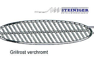 Steiniger Vogtlandgrill Grillrost verchromt für CLASSIC und RUNDO