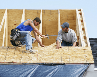 roof replacement, old roof