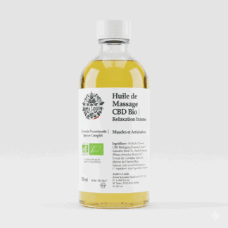 Huile de Massage CBD 100% naturelle Spectre Complet