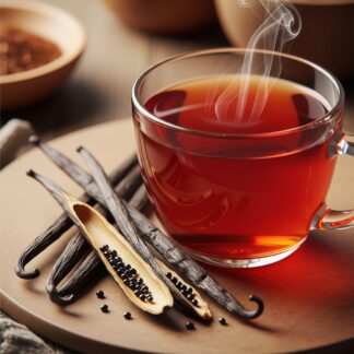 Rooibos Bourbon Bio : Rooibos Relaxant & Vanille Bourbon Réconfortante