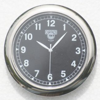 Black dial silver bezel