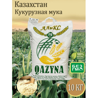 Мука кукурузная 10 кг Qazyna
