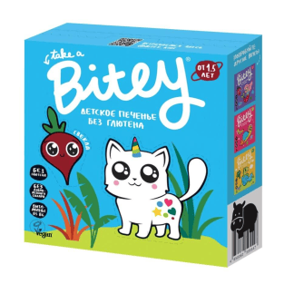 Печенье б/г свекла-черная смородина Bitey 125г