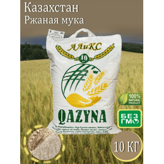 Мука ржаная 10 кг Qazyna