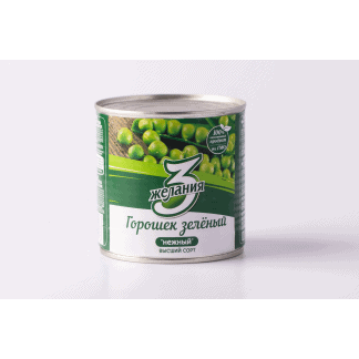 Горошек зеленый 3 желания 400 г
