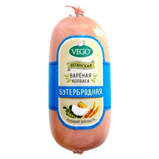 Продукт растительный "Колбаса вареная "Бутербродная" Vego 500 г