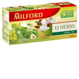 Чай 12 трав 20 пакетиков Milford