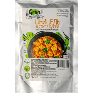Dr.Grun Шницель в соусе "Карри" /растительный продукт/ 350г (5)