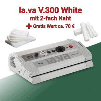 Lava V.300 White Vakuumierer mit 2-fach Schweißnaht
