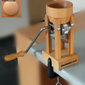 Eschenfelder Kornquetsche Flocker Flockenquetsche Set mit Trichterdeckel