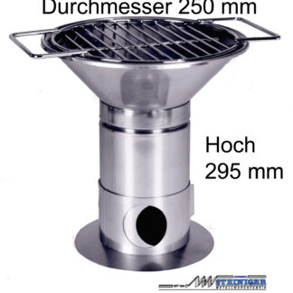 Steiniger Vogtlandgrill Holzkohlegrill MINIgrill Edelstahl Made in Germany