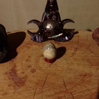 Oeuf en jaspe polychrome