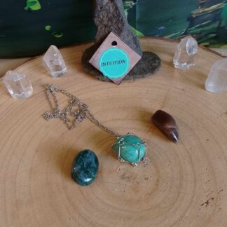 Collier cage argenté intuition