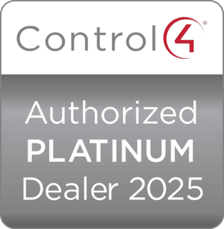 Control4 Platinum dealer status badge 2025