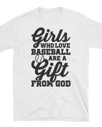 girls who love baseball Short-Sleeve Unisex T-Shirt