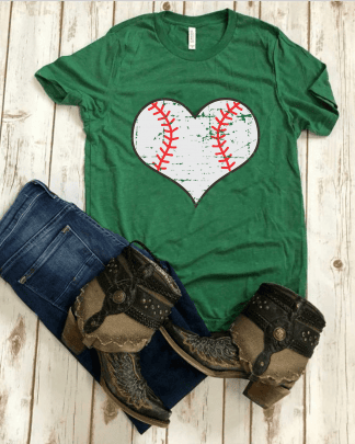 love heart baseball