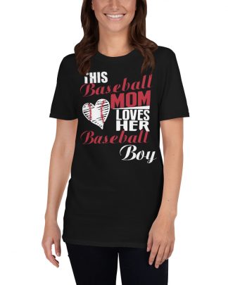 baseball mom Gildan 64000 Unisex Softstyle T-Shirt with Tear Away Label