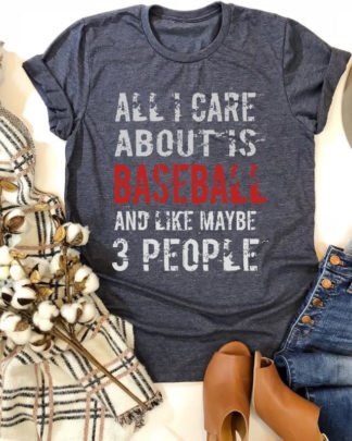 all i care about is baseball and like maybe people Short-Sleeve Unisex T-Shirt
