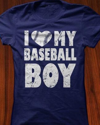 i love my baseball boy shirt