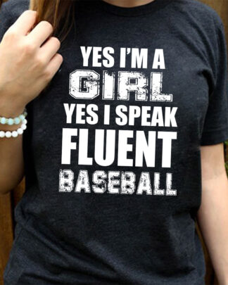 yes i'm a mom ies i speak fluent baseball unisex Gildan Short-Sleeve T-Shirt
