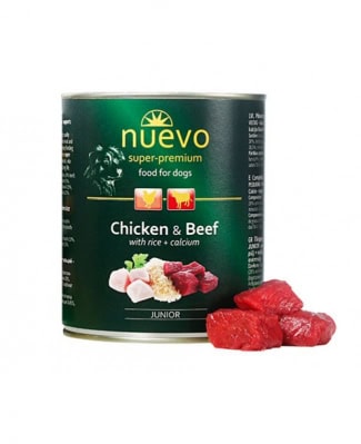 Nuevo Dog Junior Chicken & Beef - 800г