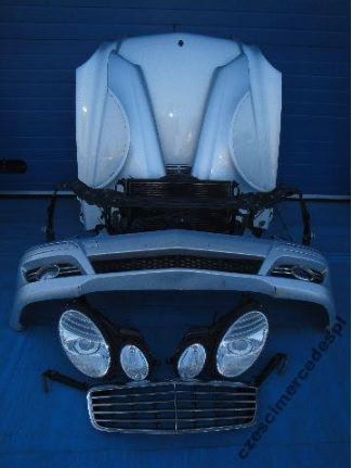 MERCEDES E KLASA W211 MASKA LAMPY ZDERZAK BŁOTNIK