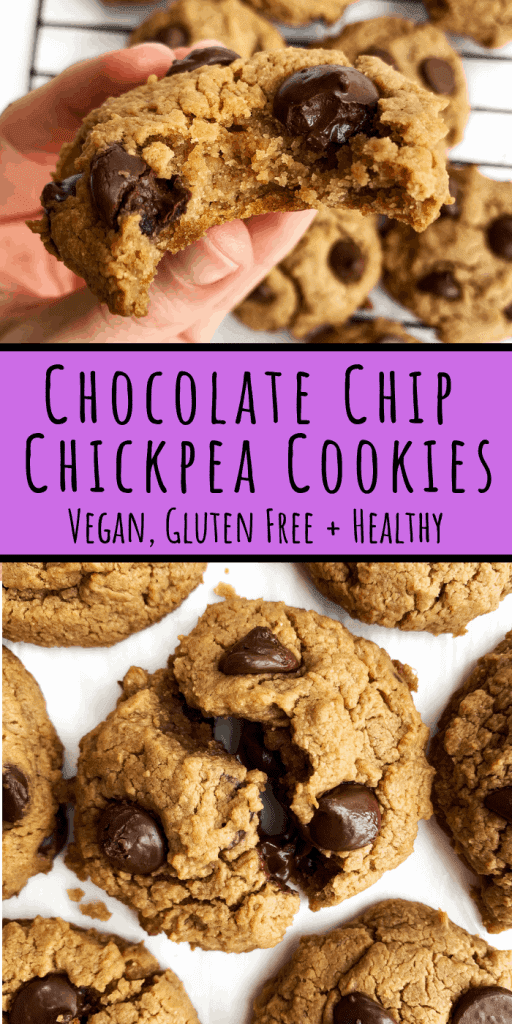 Vegan and Gluten Free Chocolate Chip Chickpea Cookies