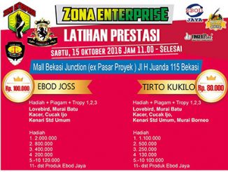 Brosur Latihan Zona Prestasi Zona Enterprise, Bekasi, 15 Oktober 2016