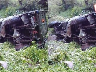 An army vehicle fell into a 200-foot-deep gorge