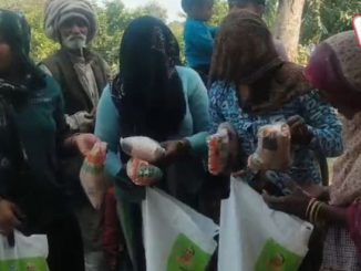 गोवर्धन में आंगनवाड़ी में बंटा सड़ा-गला पोषाहार