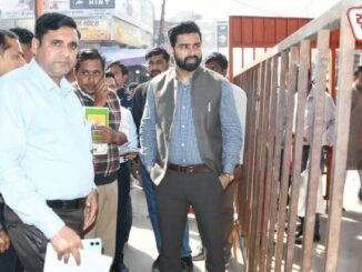 Municipal Commissioner's inspection in Vrindavan