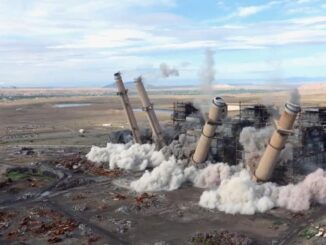 Thundering demolition of coal plant in New Mexico highlights energy transition