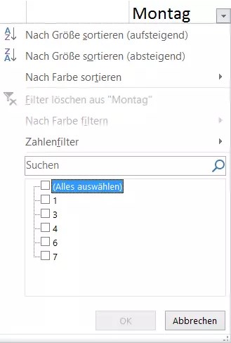 Sortieren: Verschiedene Optionen CSV sortierung