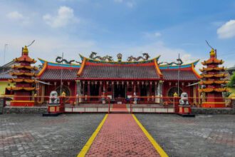 Bhikkhu IWFP 2026 singgah di Kelenteng Hok An Kiong Muntilan Kabupaten Magelang