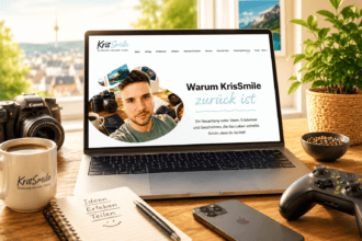 Ankündigungsgrafik zum Neustart des KrisSmile-Blogs von Chris.